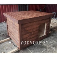 Будка утеплённая с прямой крышей