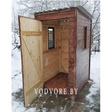 Туалет дачный с двумя окошками